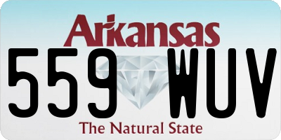AR license plate 559WUV