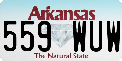 AR license plate 559WUW