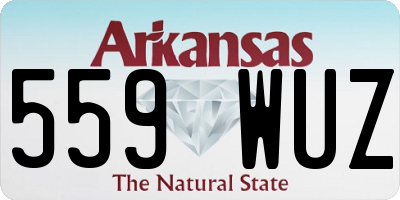 AR license plate 559WUZ
