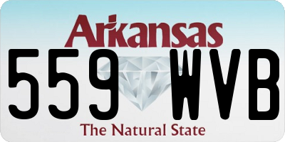 AR license plate 559WVB