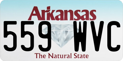AR license plate 559WVC