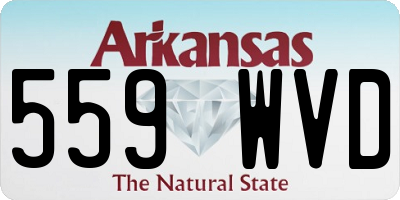 AR license plate 559WVD