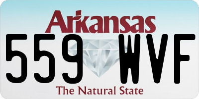 AR license plate 559WVF