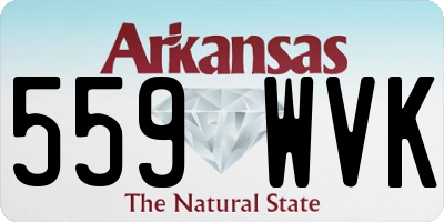 AR license plate 559WVK