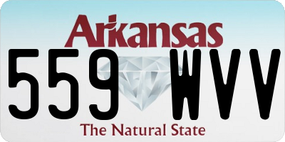 AR license plate 559WVV