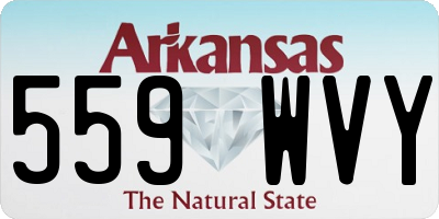 AR license plate 559WVY