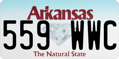 AR license plate 559WWC