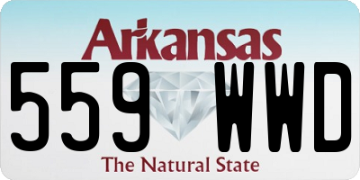 AR license plate 559WWD