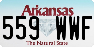 AR license plate 559WWF