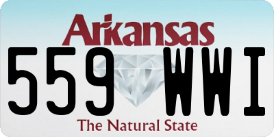 AR license plate 559WWI