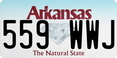 AR license plate 559WWJ