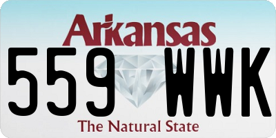 AR license plate 559WWK