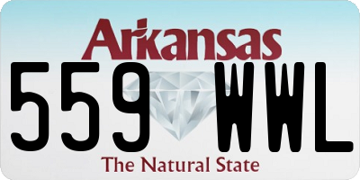 AR license plate 559WWL