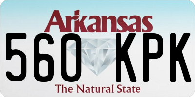 AR license plate 560KPK