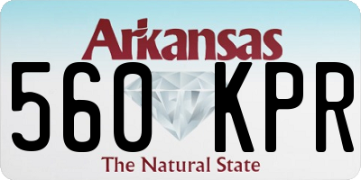 AR license plate 560KPR