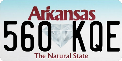AR license plate 560KQE