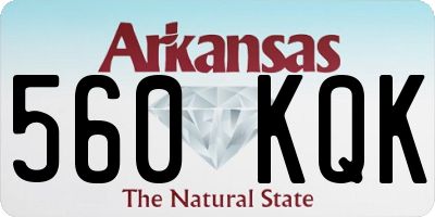 AR license plate 560KQK