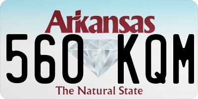 AR license plate 560KQM