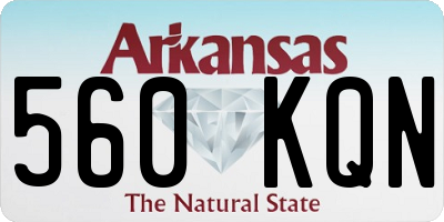AR license plate 560KQN