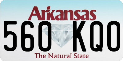 AR license plate 560KQO