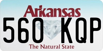 AR license plate 560KQP