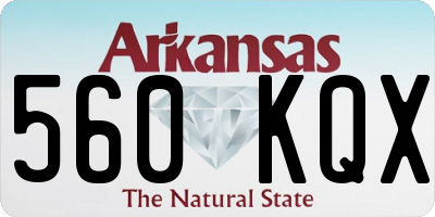AR license plate 560KQX