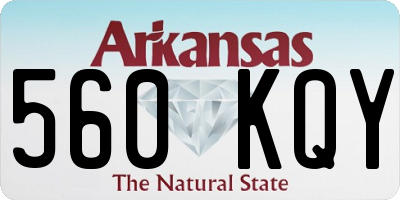 AR license plate 560KQY