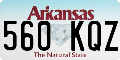 AR license plate 560KQZ