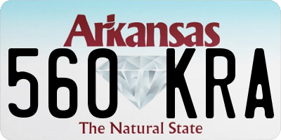 AR license plate 560KRA