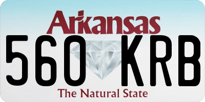 AR license plate 560KRB