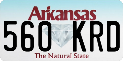 AR license plate 560KRD