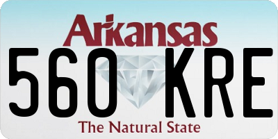AR license plate 560KRE