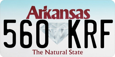 AR license plate 560KRF