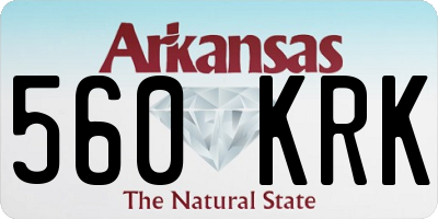 AR license plate 560KRK