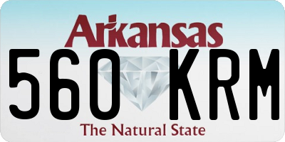 AR license plate 560KRM