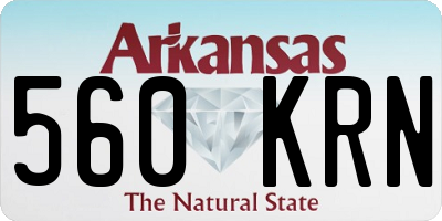 AR license plate 560KRN