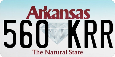 AR license plate 560KRR