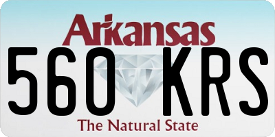 AR license plate 560KRS