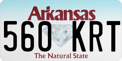 AR license plate 560KRT