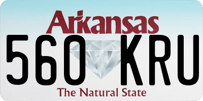 AR license plate 560KRU
