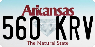 AR license plate 560KRV