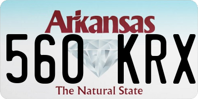 AR license plate 560KRX