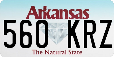 AR license plate 560KRZ