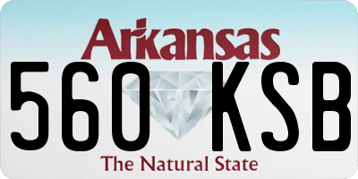 AR license plate 560KSB