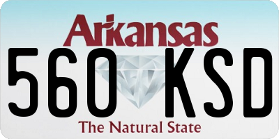 AR license plate 560KSD