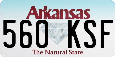 AR license plate 560KSF