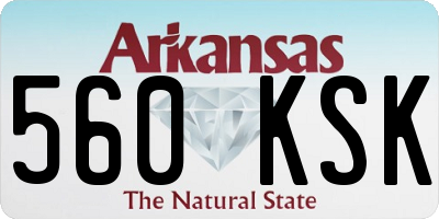 AR license plate 560KSK