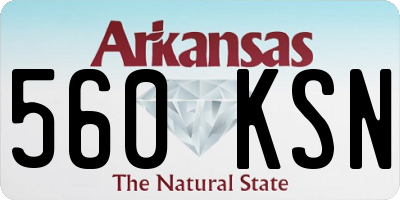 AR license plate 560KSN