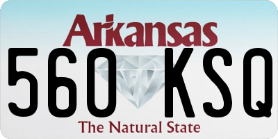 AR license plate 560KSQ