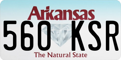 AR license plate 560KSR